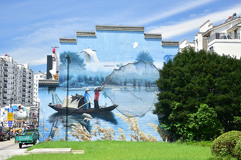 2020年8月2日拍攝的江蘇省張家港市永聯村。