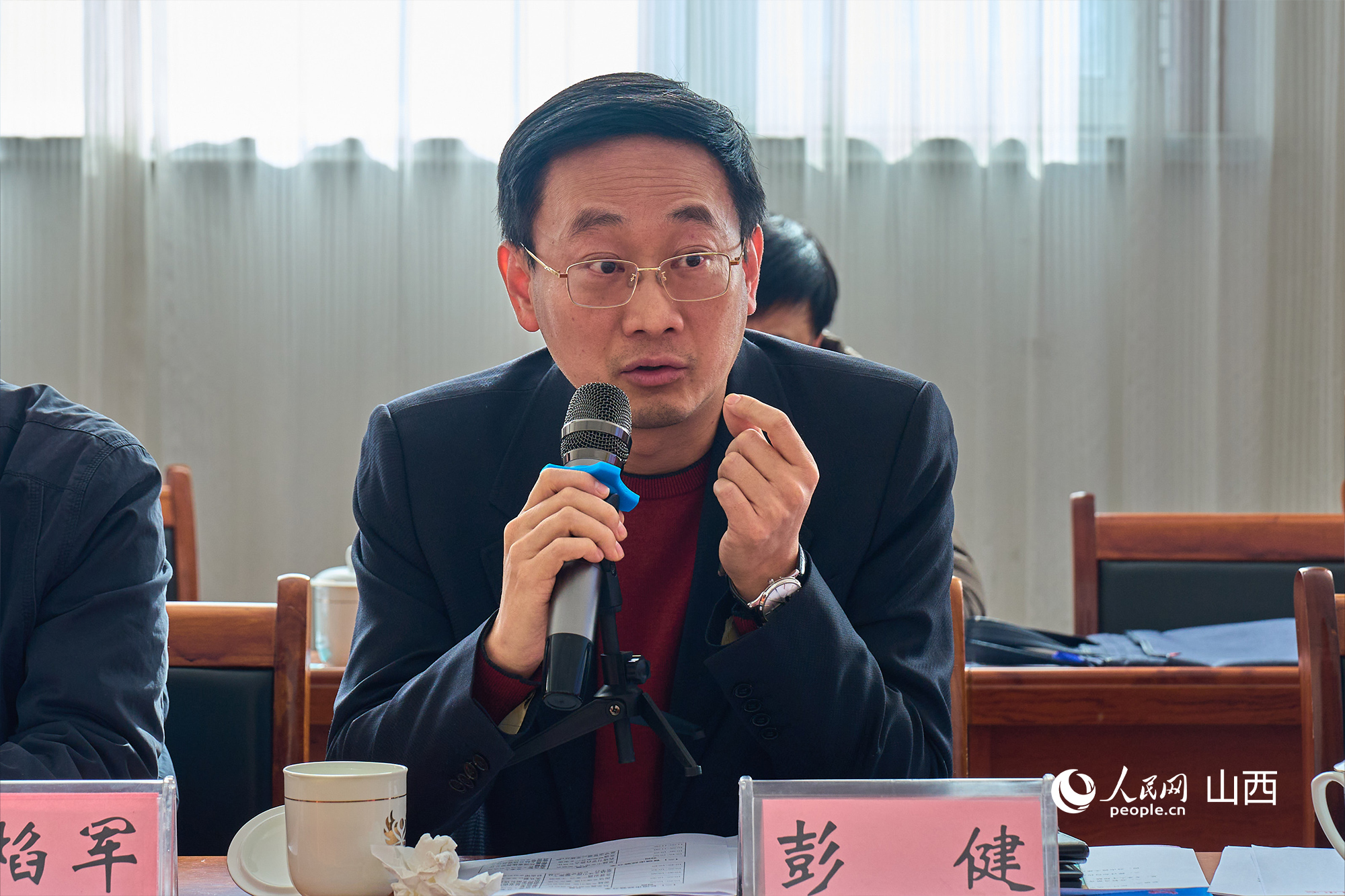 文化和旅游部文化和旅游研究基地（中國(guó)傳媒大學(xué)）主任彭健。人民網(wǎng) 張超寧攝