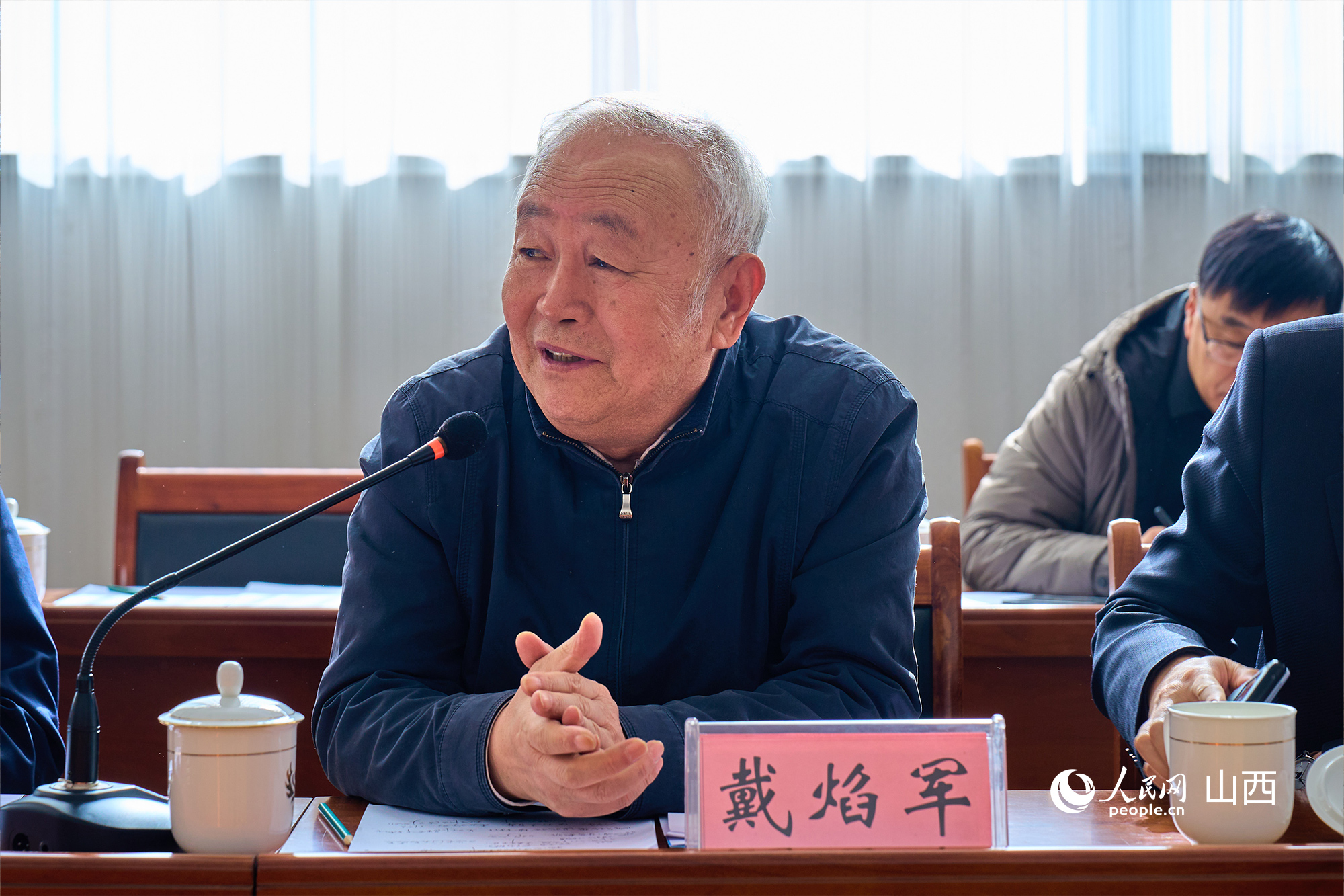 中央黨校（國(guó)家行政學(xué)院）黨建教研部原副主任、教授戴焰軍。人民網(wǎng) 張超寧攝